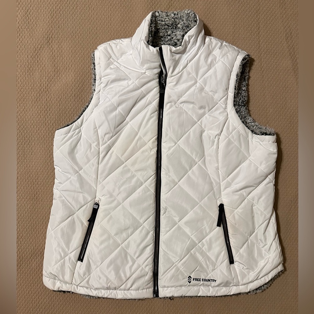 Free Country Cloud Lite Reversible White Vest Size XXL